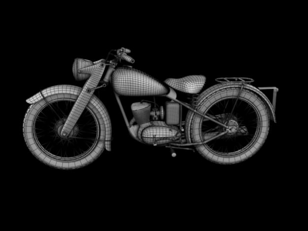 DKW RT125 1950 3D model_14