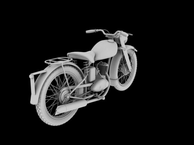 DKW RT125 1950 3D model_9