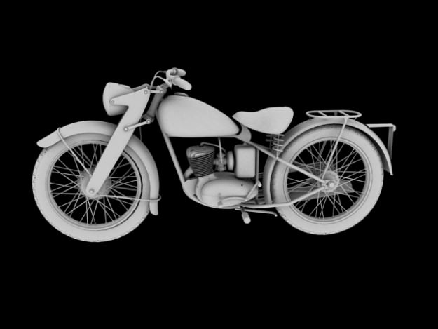 DKW RT125 1950 3D model_13