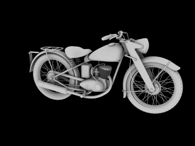DKW RT125 1950 3D model_11