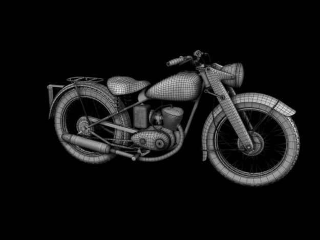 DKW RT125 1950 3D model_19