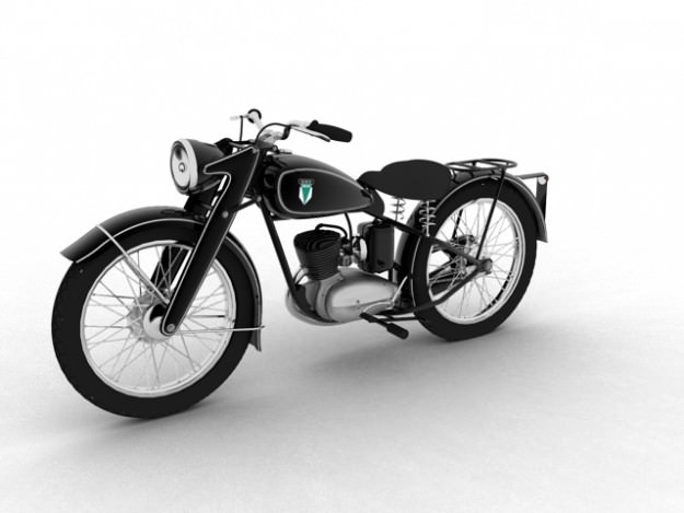 DKW RT125 1950 3D model_1