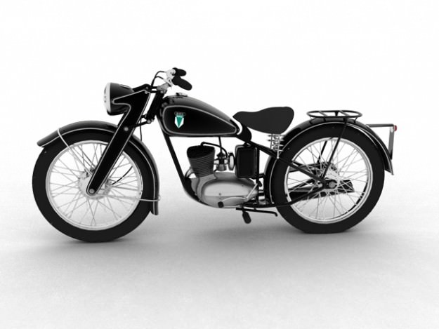 DKW RT125 1950 3D model_2