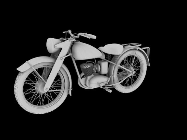 DKW RT125 1950 3D model_12