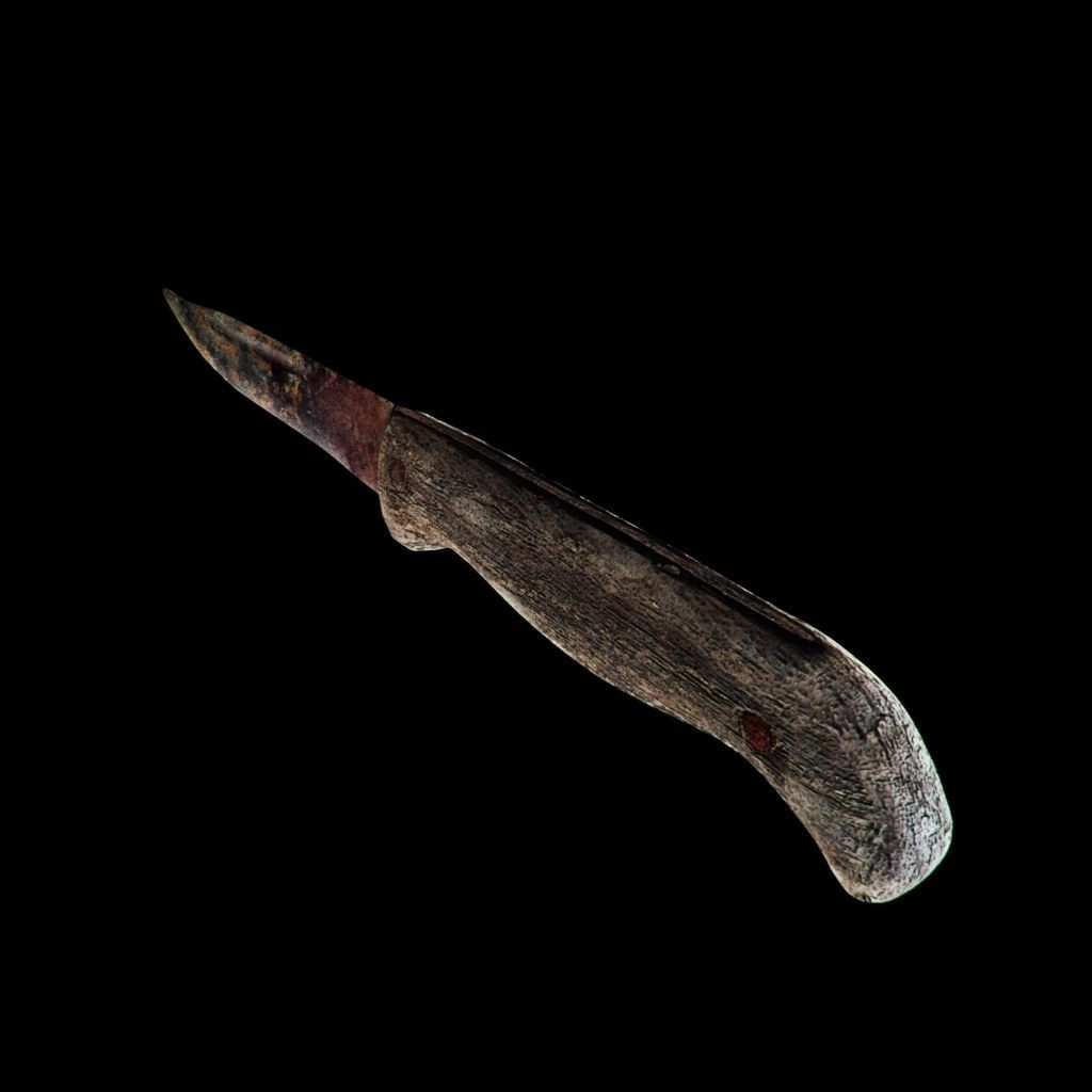 OldKnife last of us knife Low-poly 3D model_7