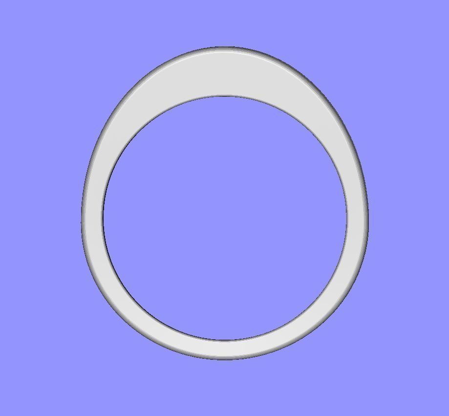 Tapering Concave Band 3D print model_8