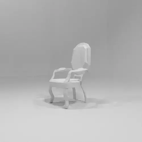 Louis Phillipe Armchair Lowpoly