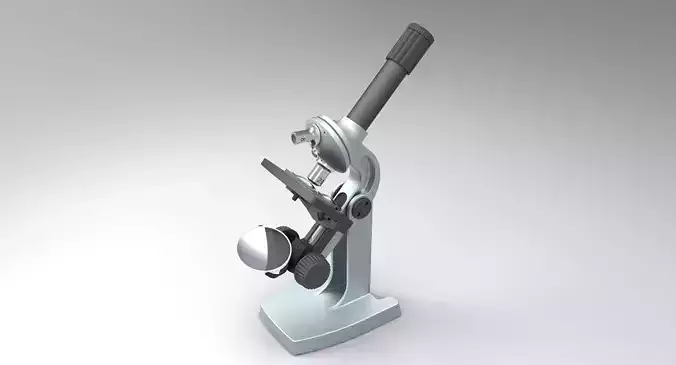 Light microscope 3D model