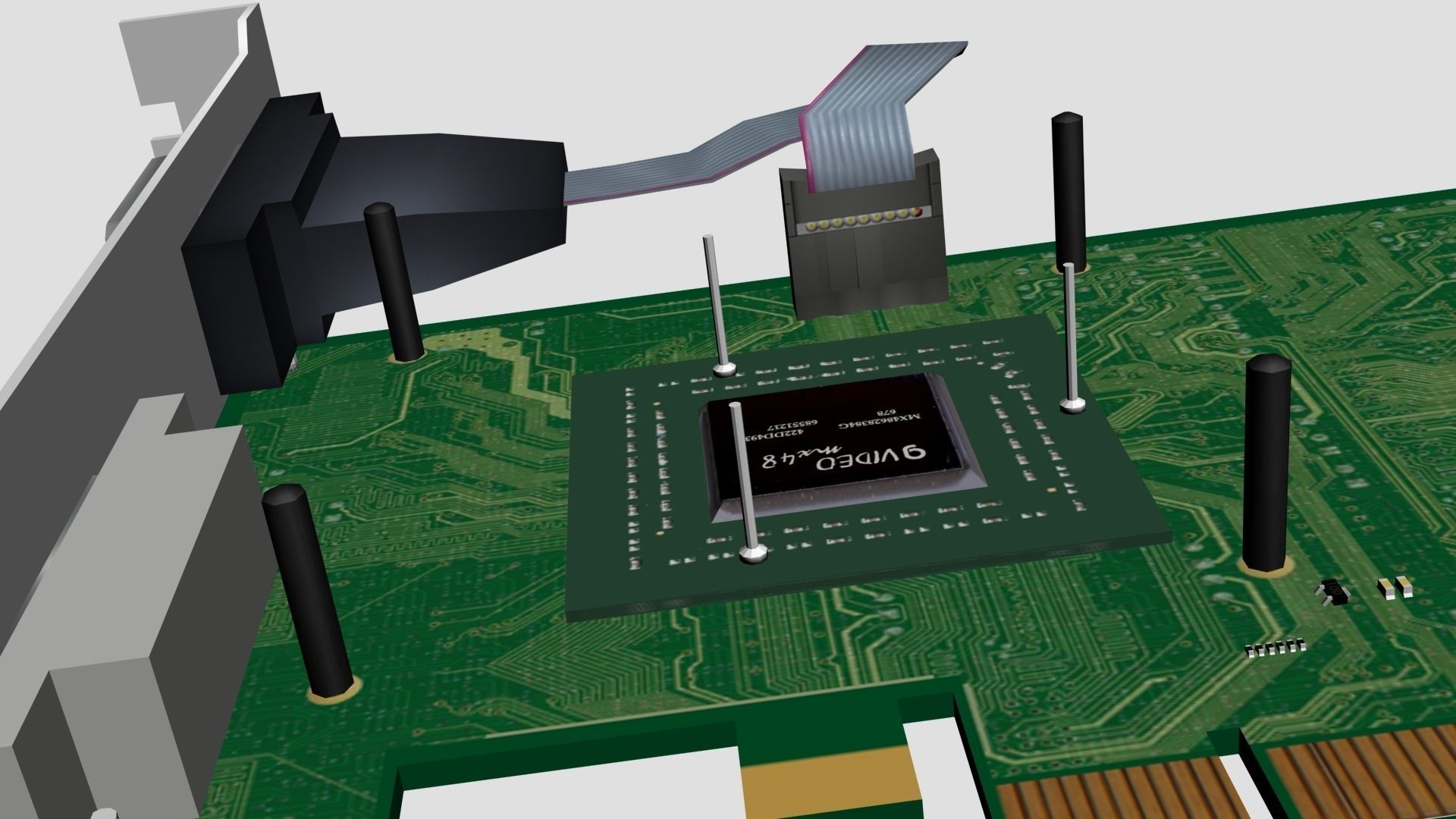 Video Graphics Card Model 3D model_4