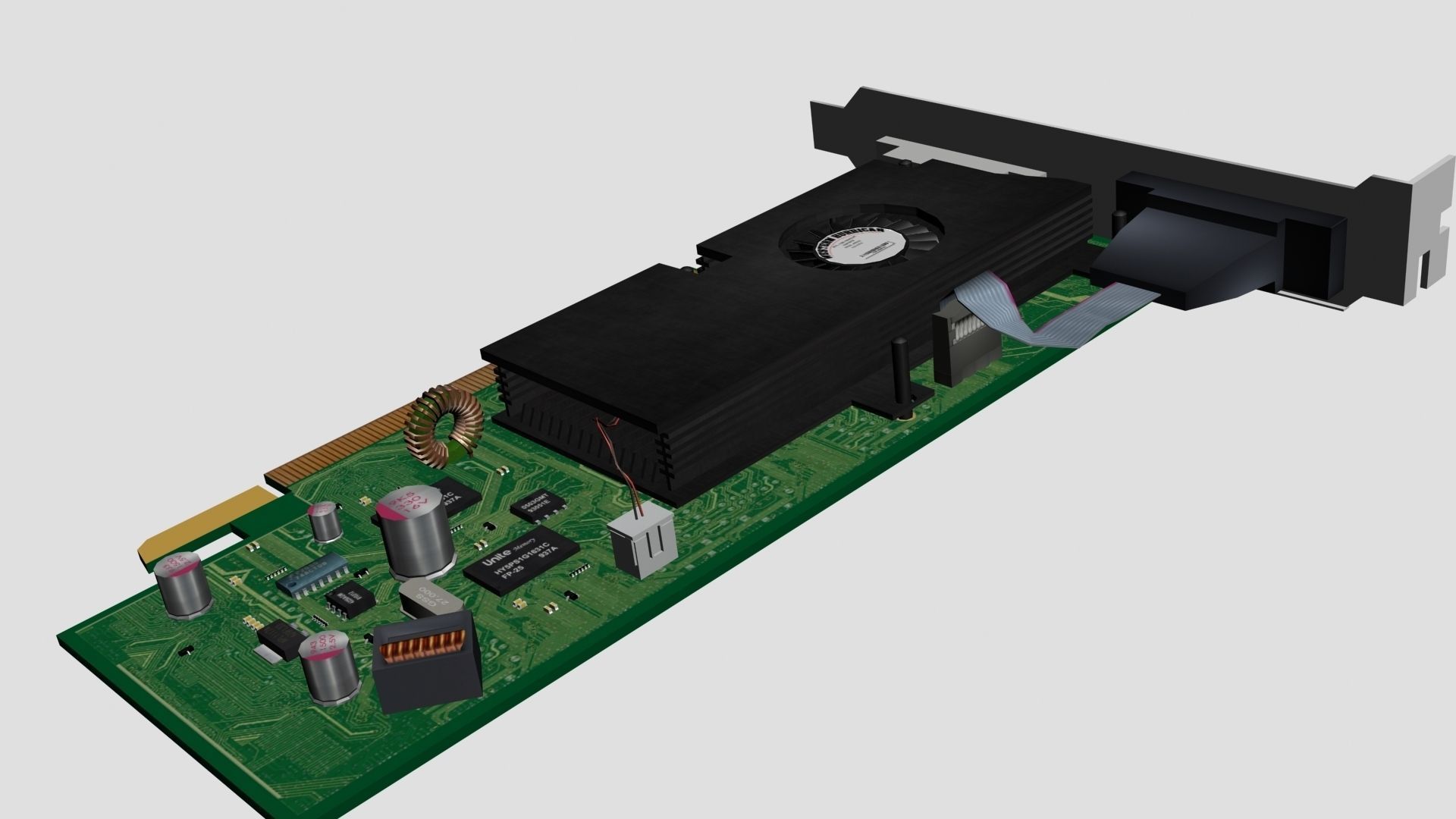 Video Graphics Card Model 3D model_3