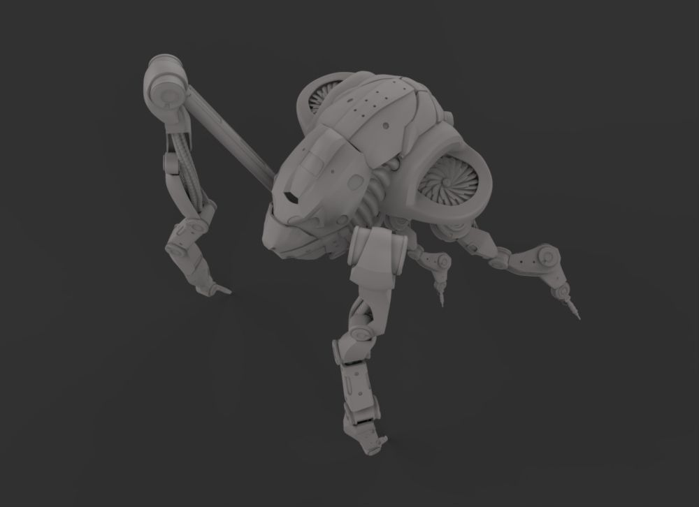 Inmate nurse robot 3D model_5