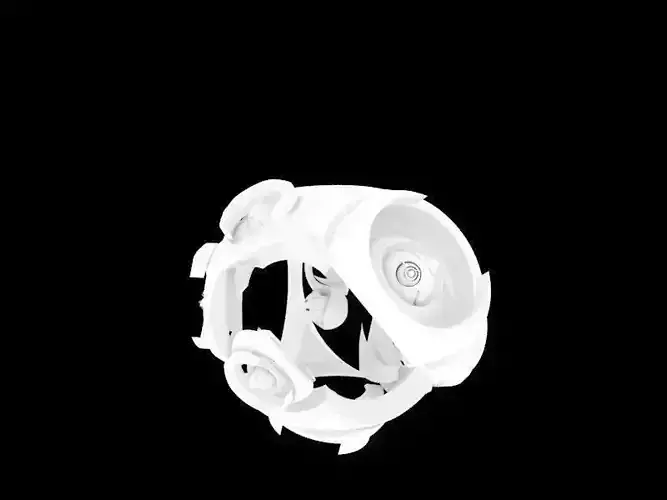 Eyed mecha robot Free low-poly 3D model
