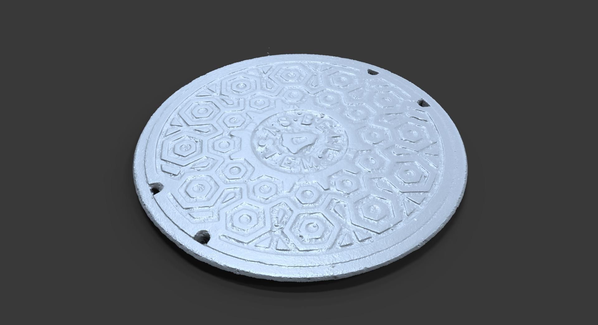Bell System Utility Cover 3D model_1
