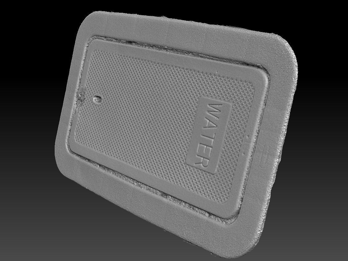 Concrete Water Utility Cover 3D model CGTrader