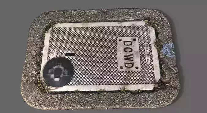 DCWD Utility Cover 3D model