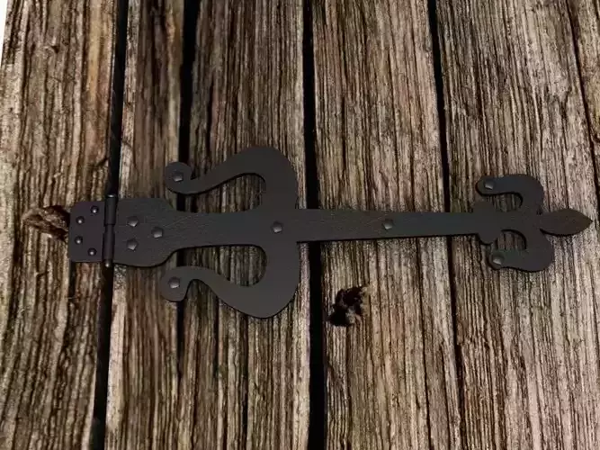 Old Door Hinge 4
