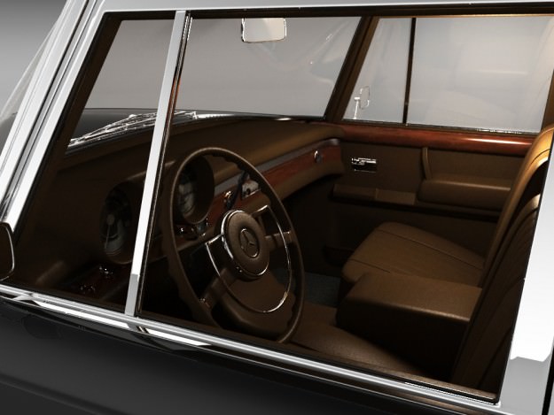 Mercedes 600 W100 Pullman 3D model_11