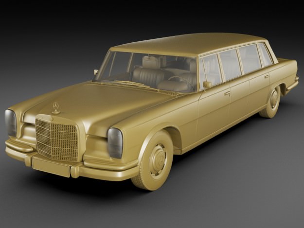 Mercedes 600 W100 Pullman 3D model_16