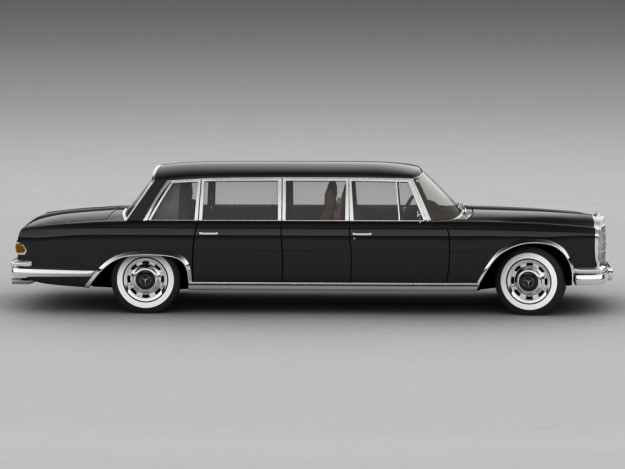 Mercedes 600 W100 Pullman 3D model_2