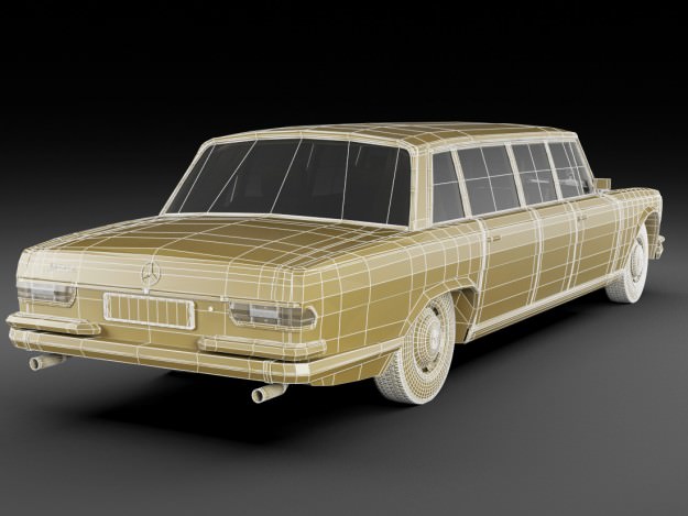 Mercedes 600 W100 Pullman 3D model_27