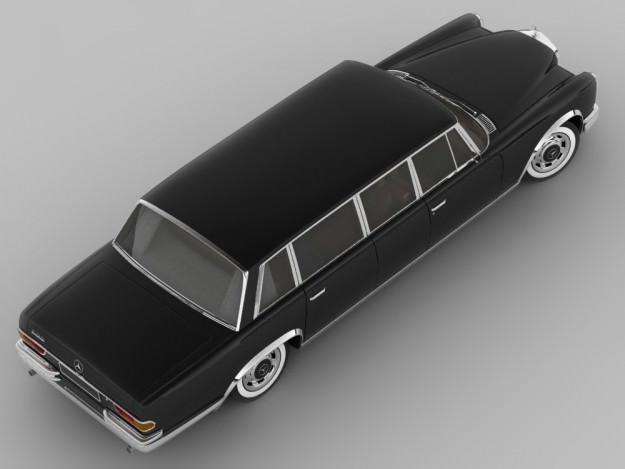 Mercedes 600 W100 Pullman 3D model_6