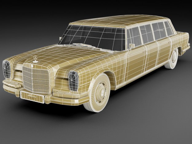 Mercedes 600 W100 Pullman 3D model_24