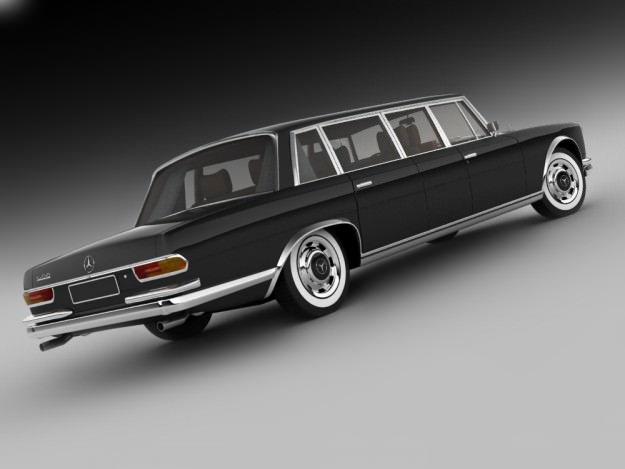 Mercedes 600 W100 Pullman 3D model_7
