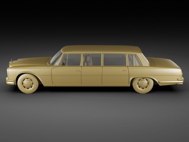 Mercedes 600 W100 Pullman 3D model_19