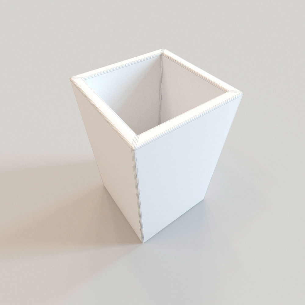 Decorated box Low-poly 3D model_5