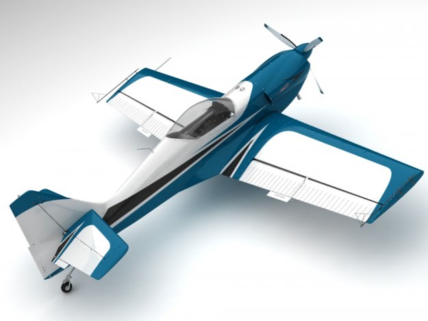 Zlin Z50 LS 3D model_1