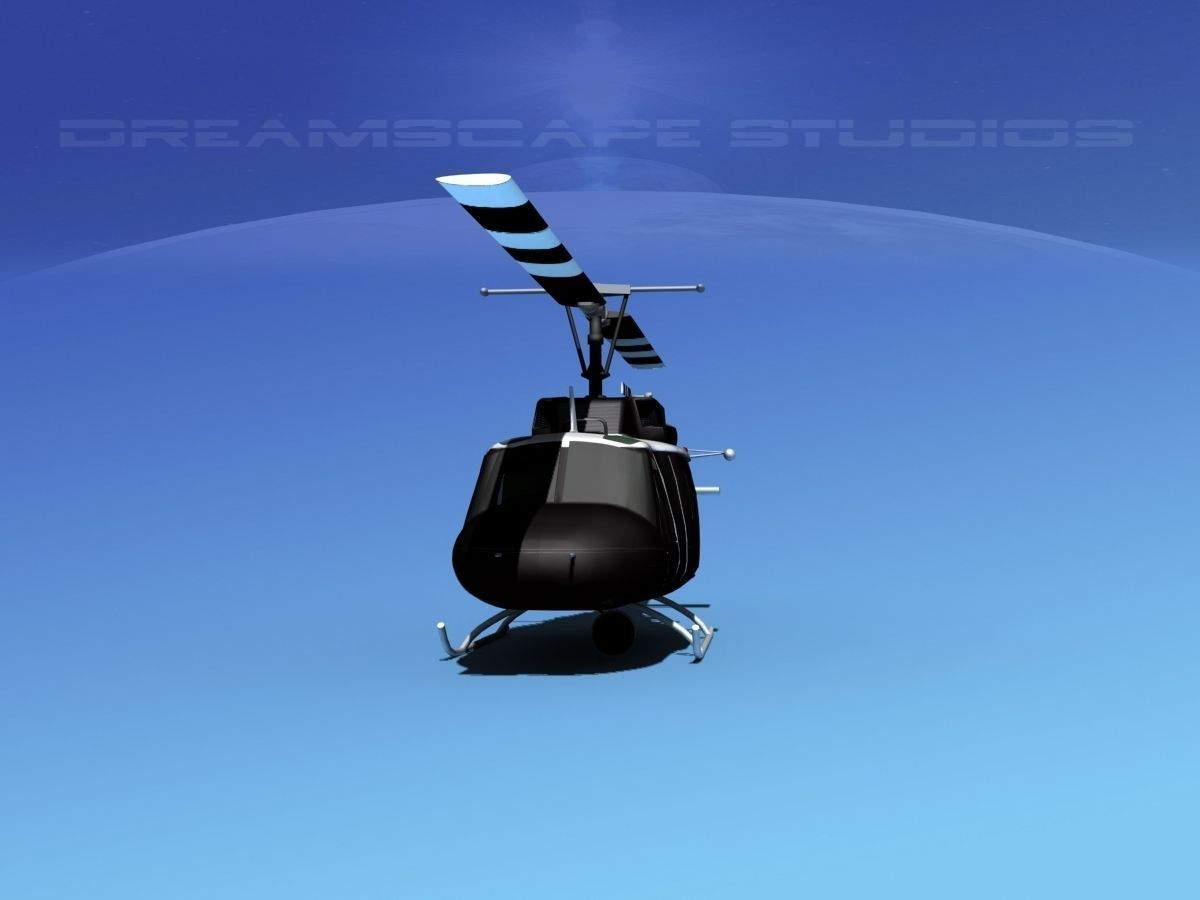 Bell 212 ATF 3D model_4