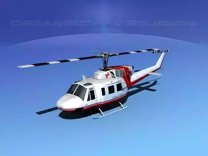 Bell 212 Critical Flight 3D model