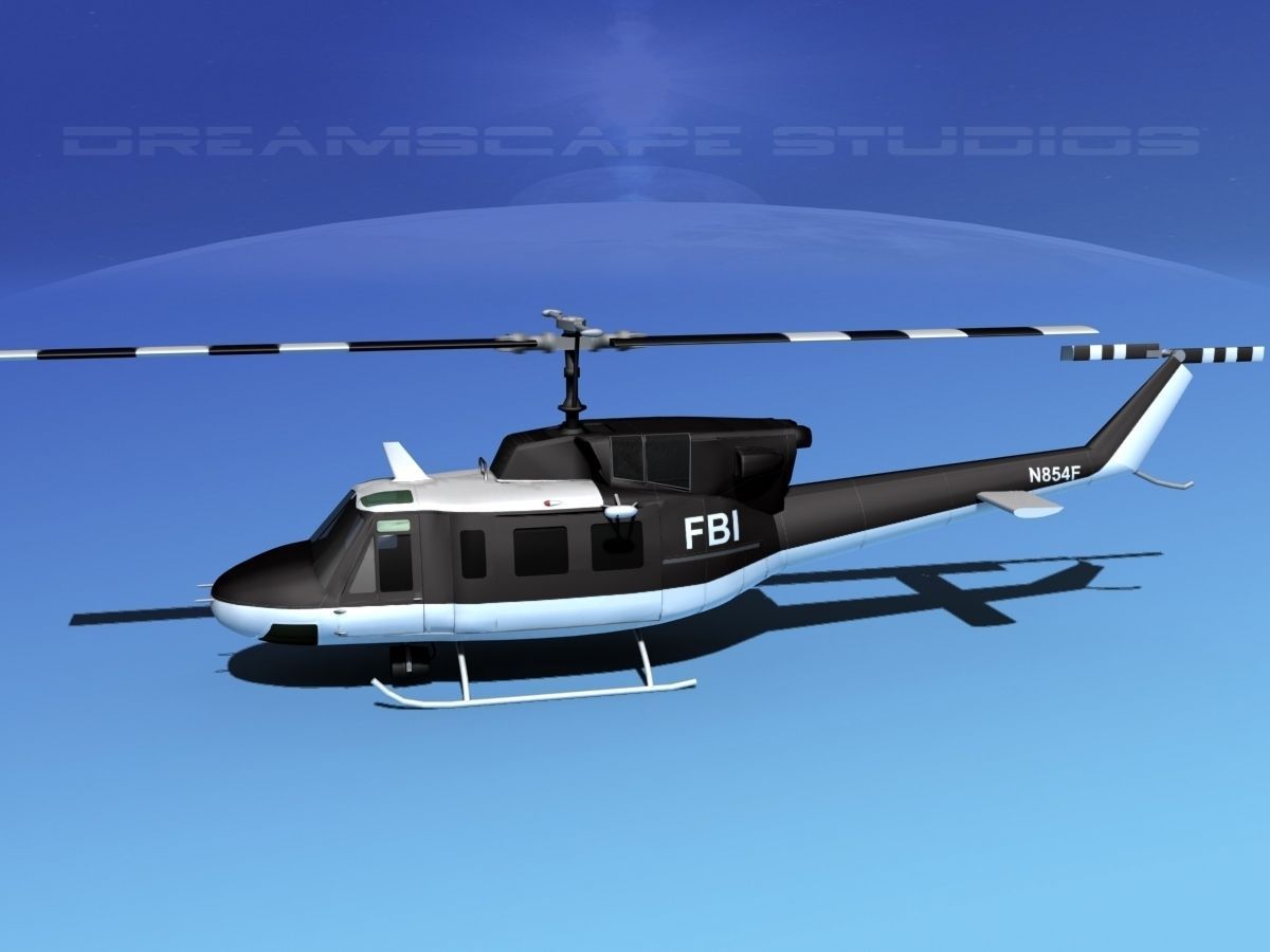 Bell 212 FBI 3D model_10