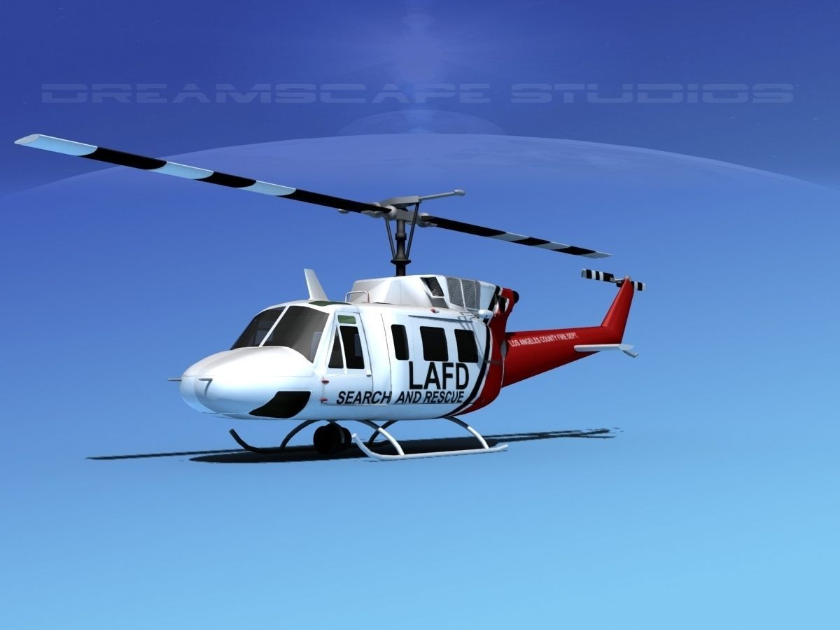 Bell 212 LAFD 3D model_5