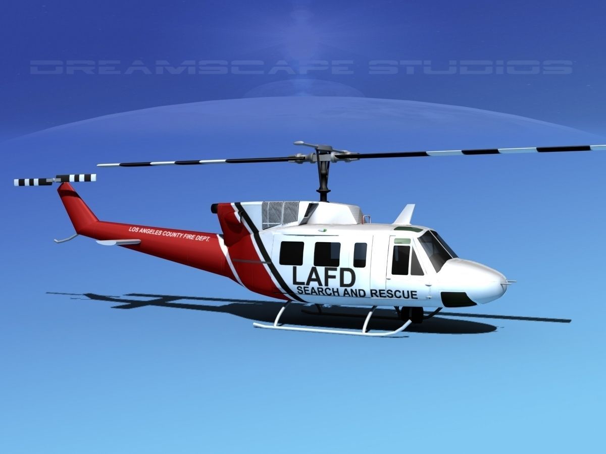 Bell 212 LAFD 3D model_8