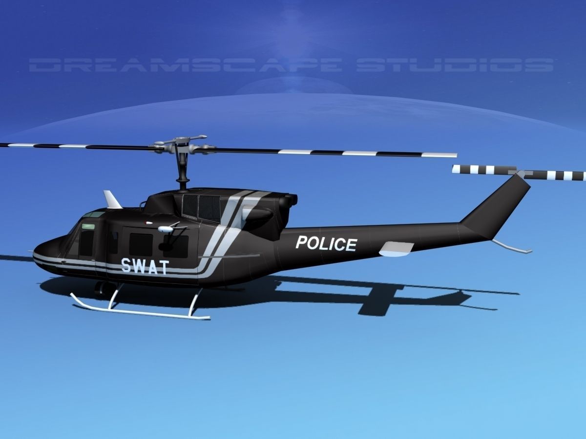Bell 212 V06 Police SWAT 3D model_10