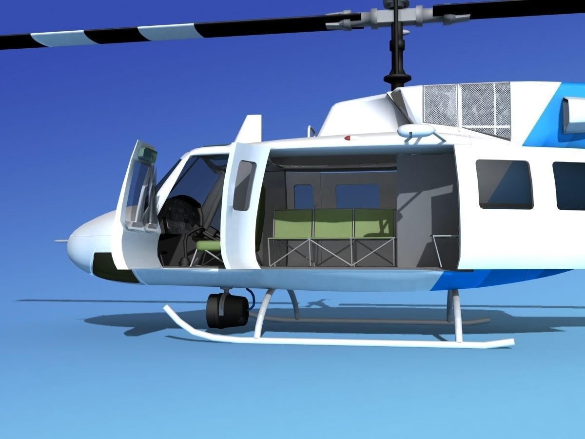 Bell 212 V06 Police SWAT 3D model_16