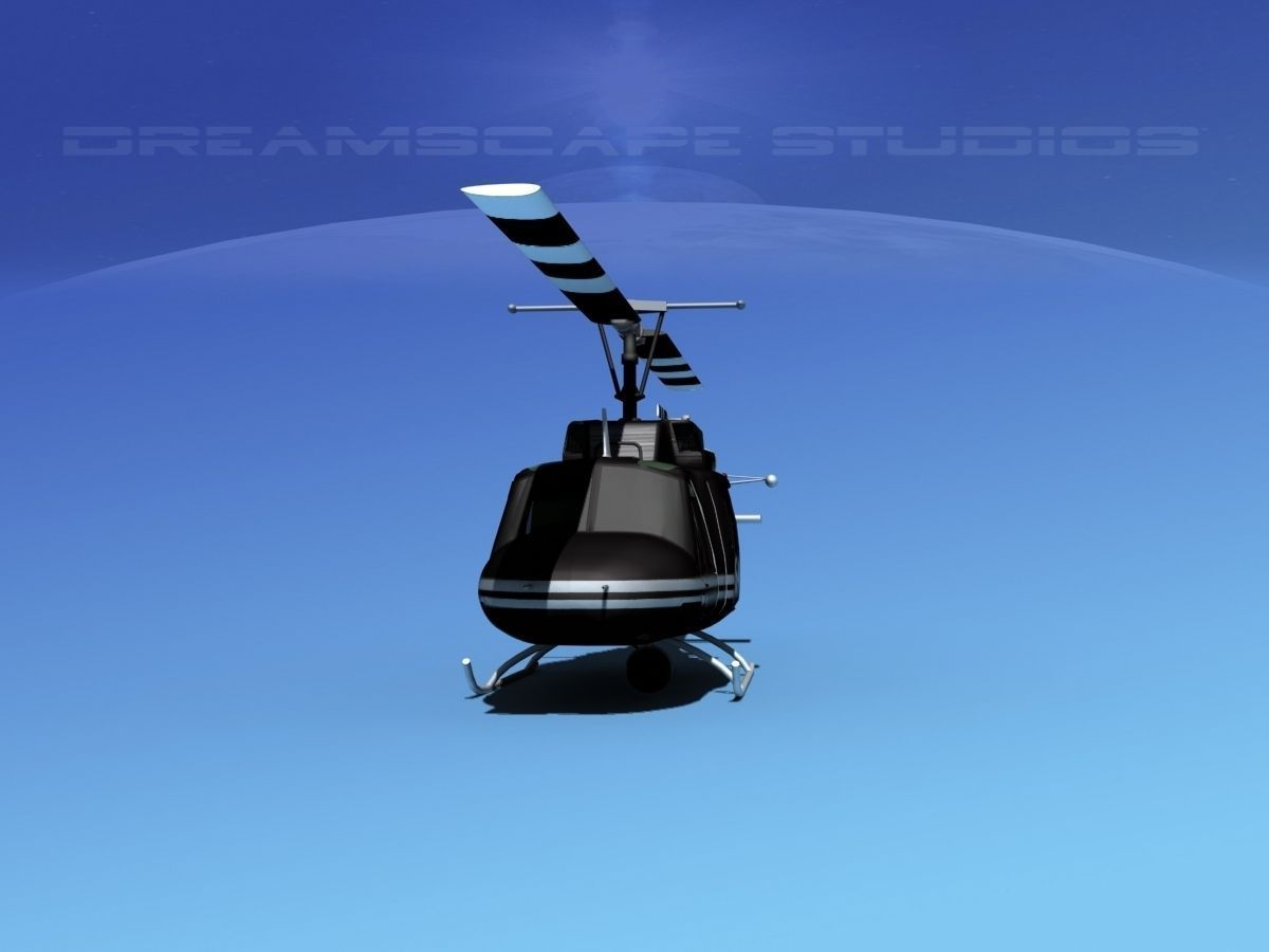 Bell 212 V06 Police SWAT 3D model_3