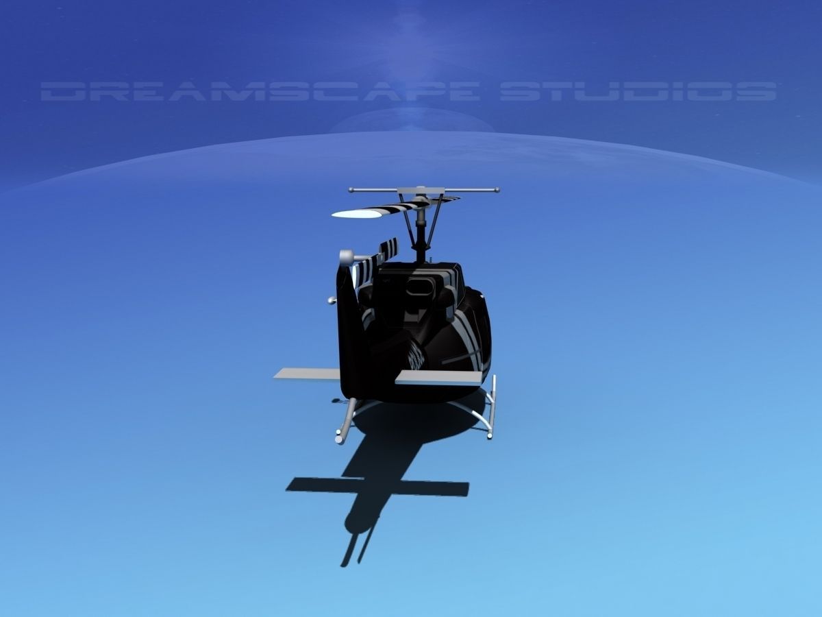 Bell 212 V06 Police SWAT 3D model_6