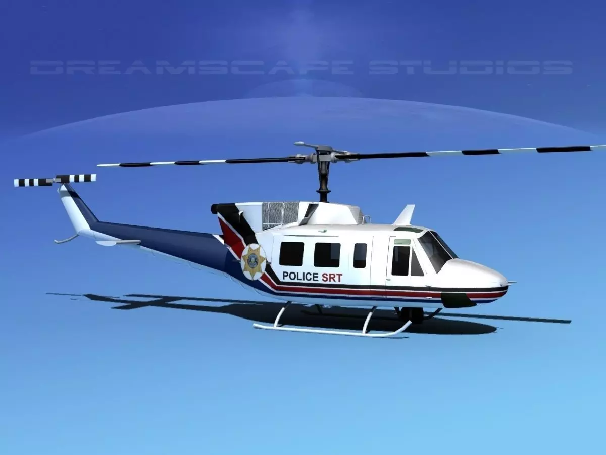 Bell 212 V11 Police SRT 3D model_0