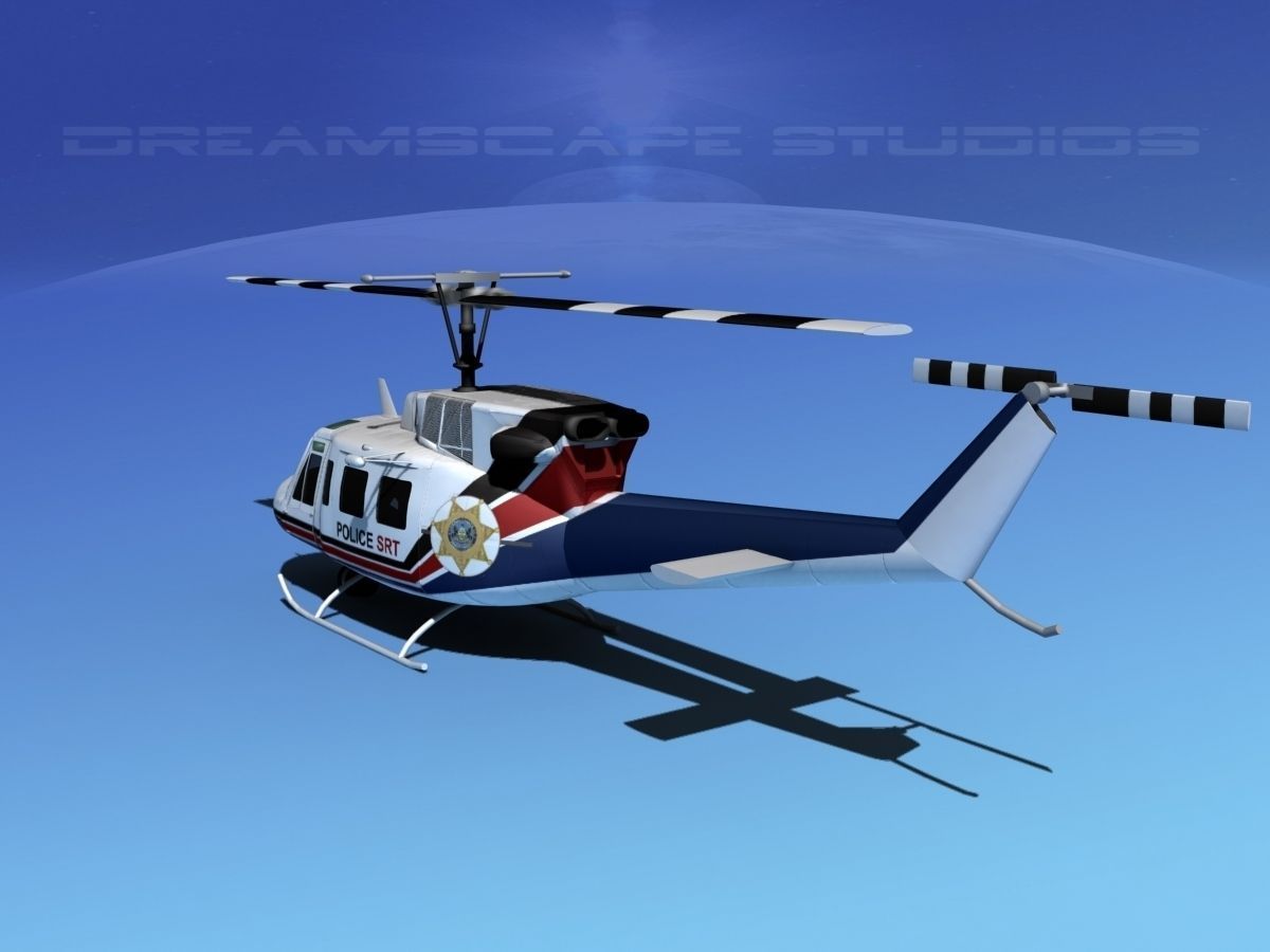 Bell 212 V11 Police SRT 3D model_7