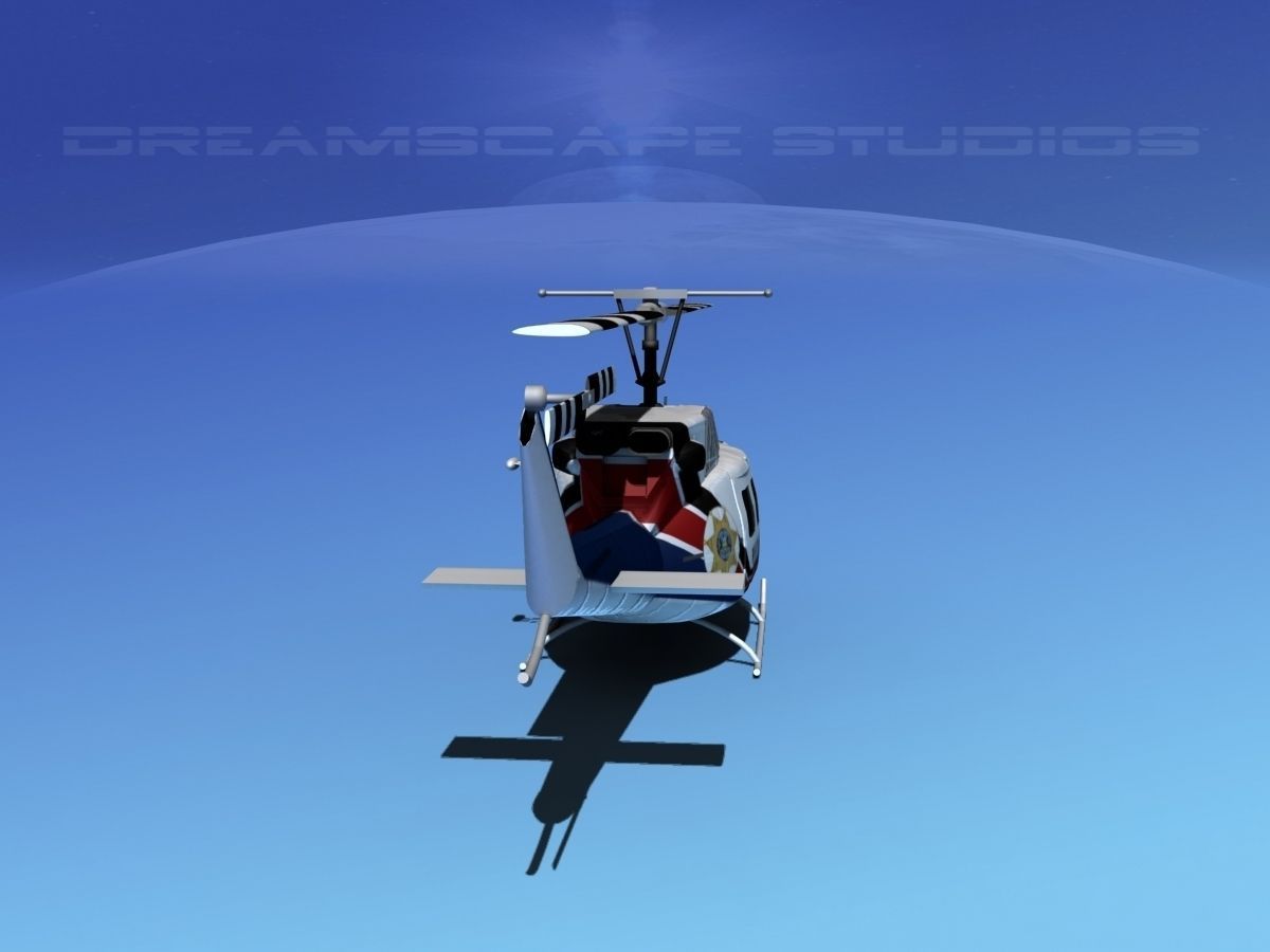 Bell 212 V11 Police SRT 3D model_4
