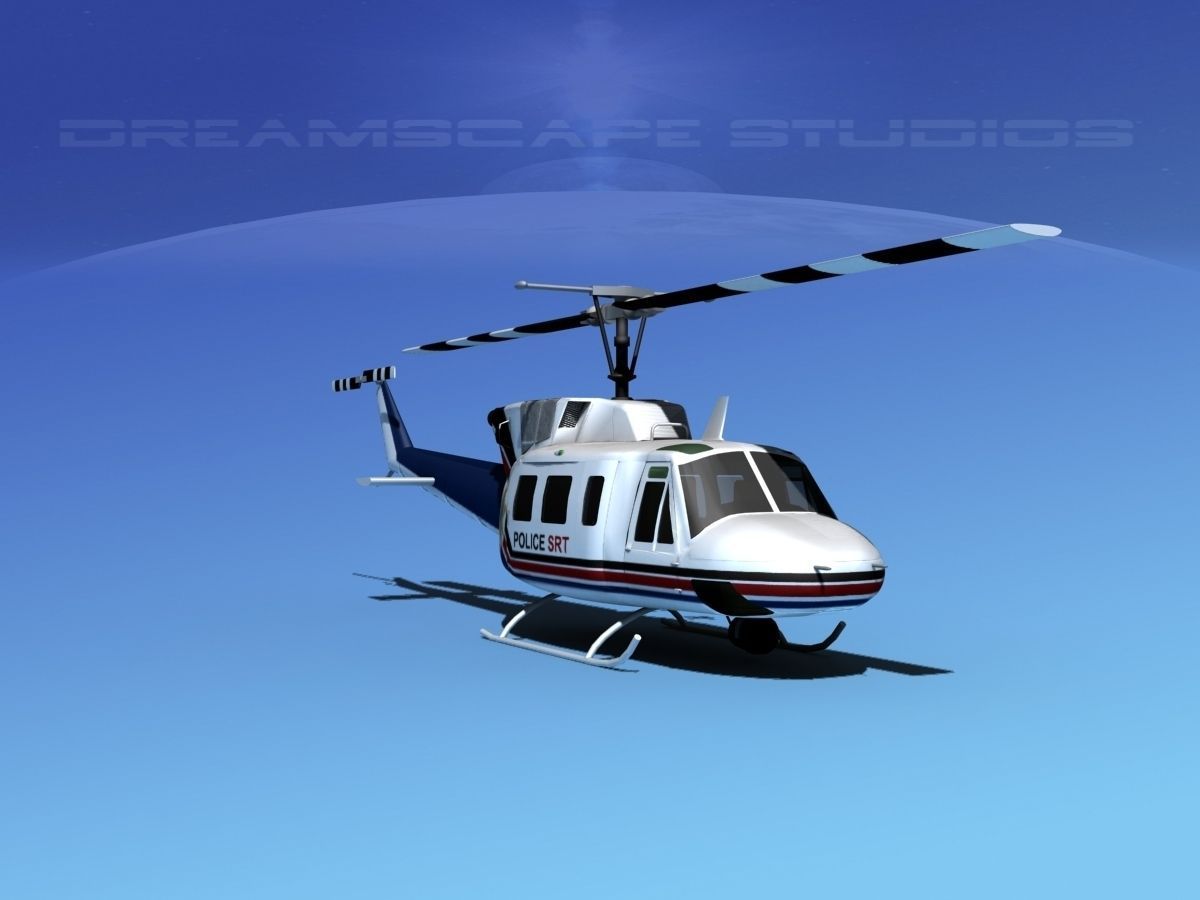 Bell 212 V11 Police SRT 3D model_3