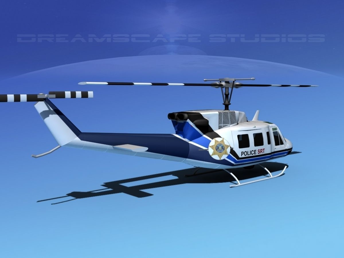 Bell 212 V12 Police SRT 3D model_6