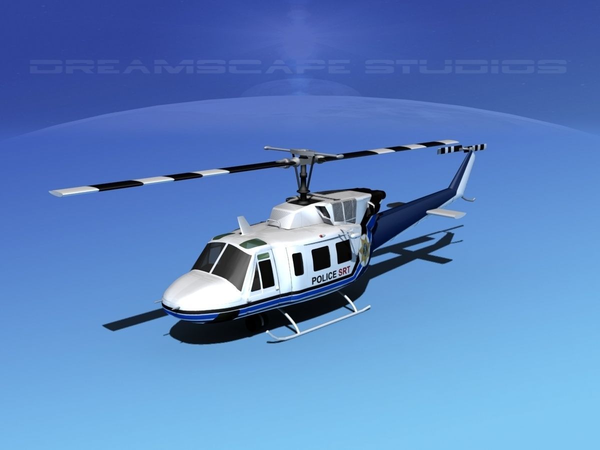 Bell 212 V12 Police SRT 3D model_10