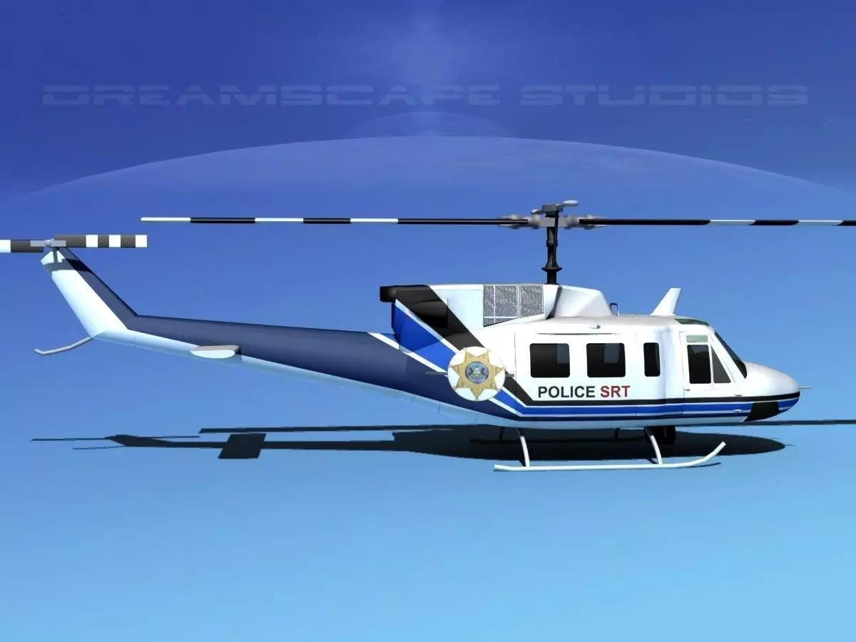 Bell 212 V12 Police SRT 3D model_0