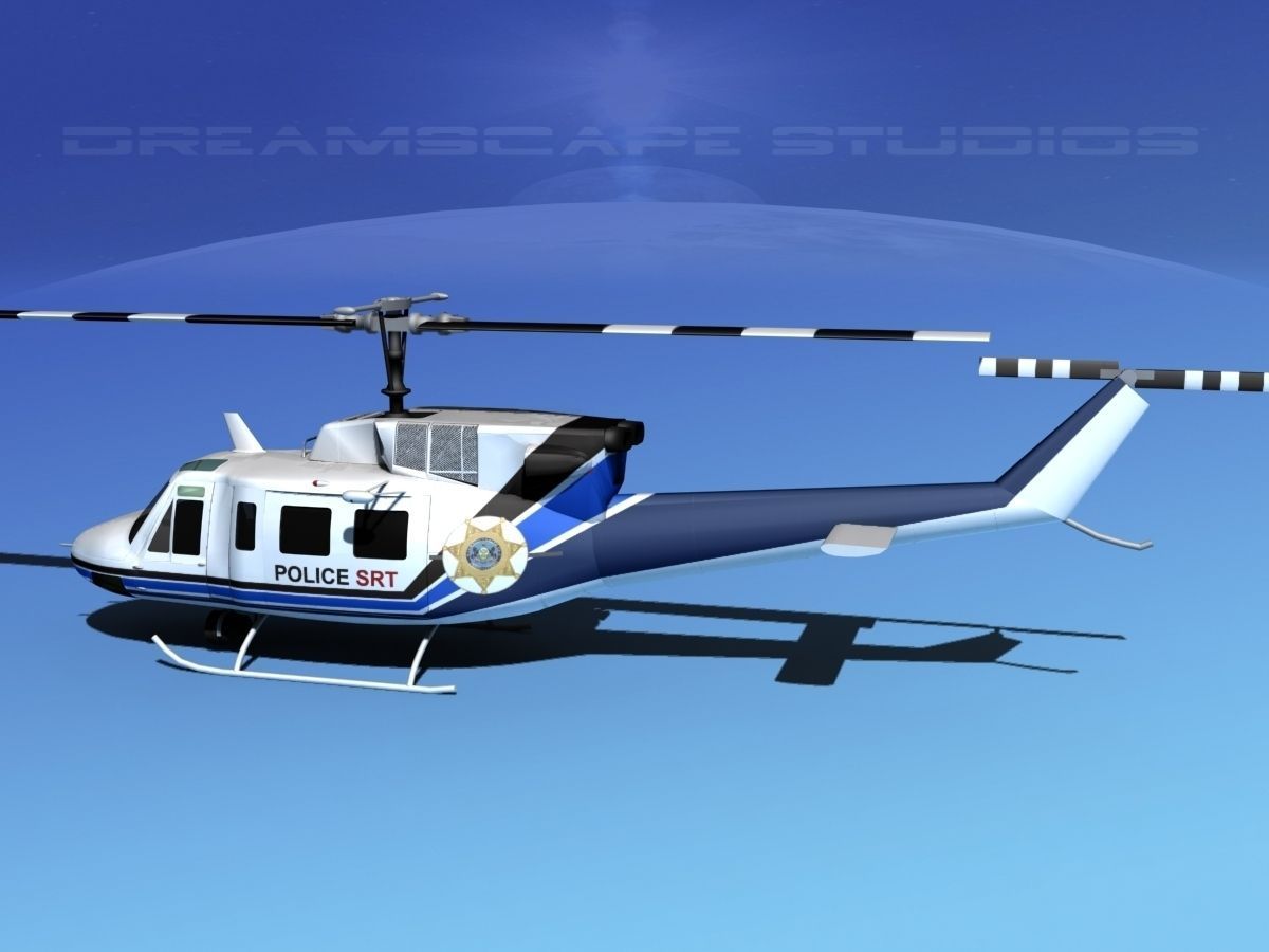 Bell 212 V12 Police SRT 3D model_11