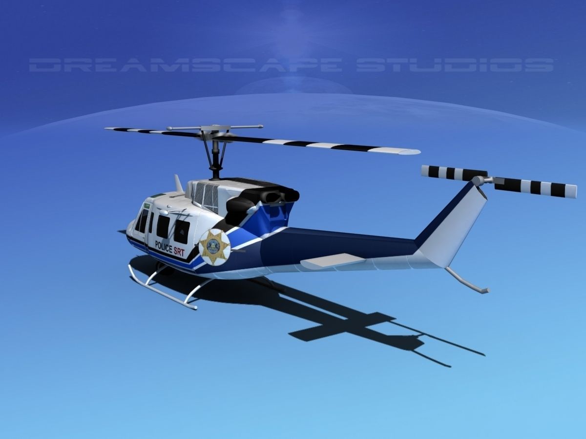 Bell 212 V12 Police SRT 3D model_7