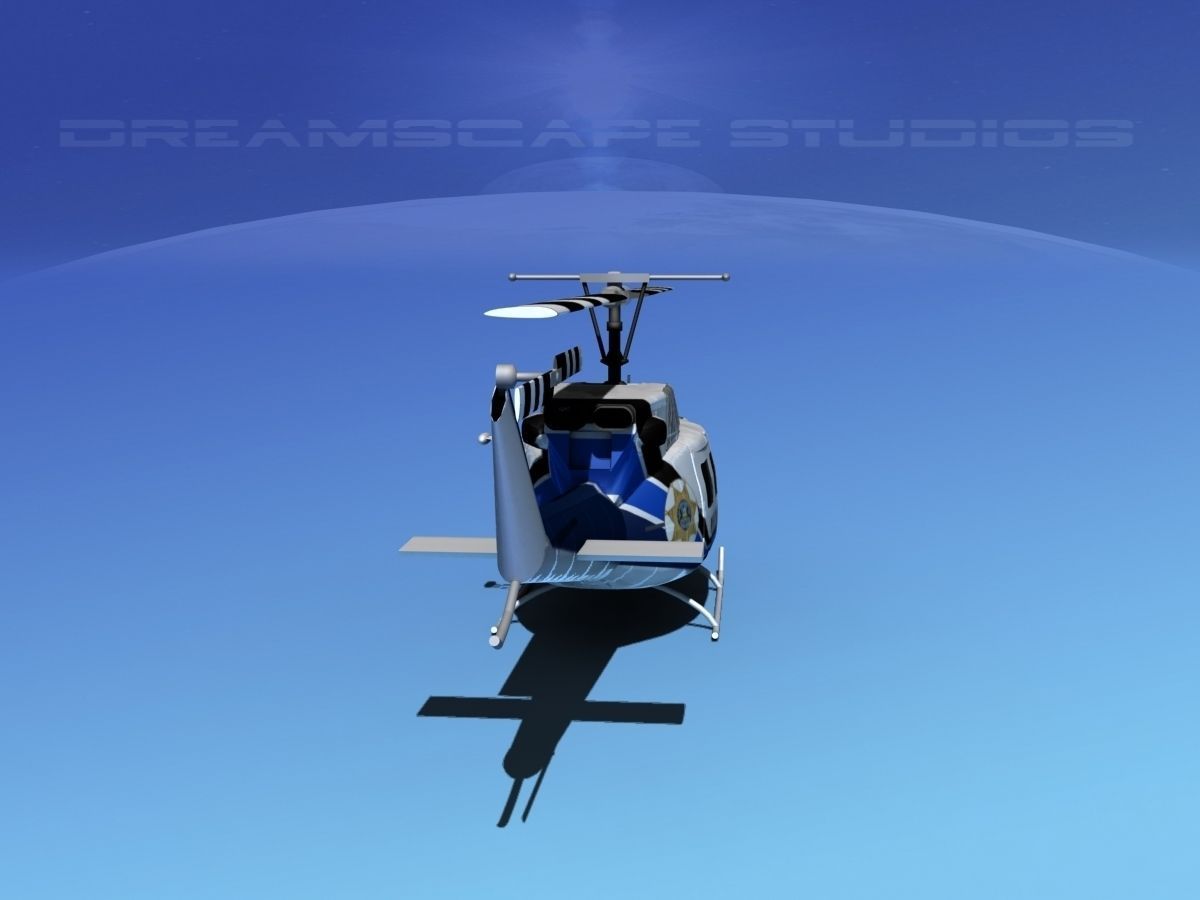 Bell 212 V12 Police SRT 3D model_5