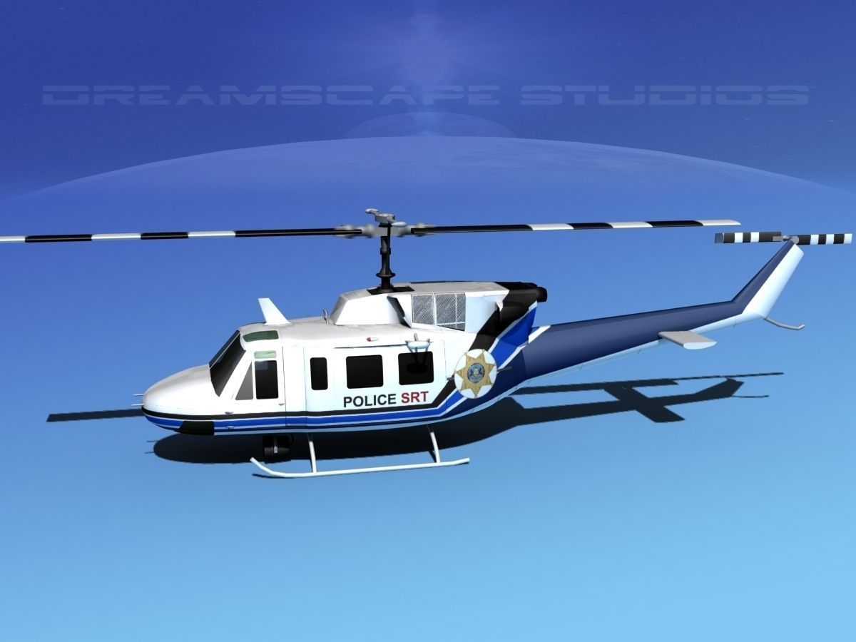 Bell 212 V12 Police SRT 3D model_8